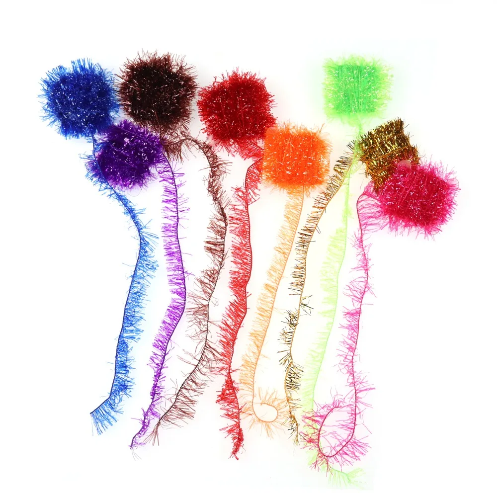 Bimoo 10 мешков мм широкая Хрустальная вспышка Мишка из мишуры для завязывания мушек