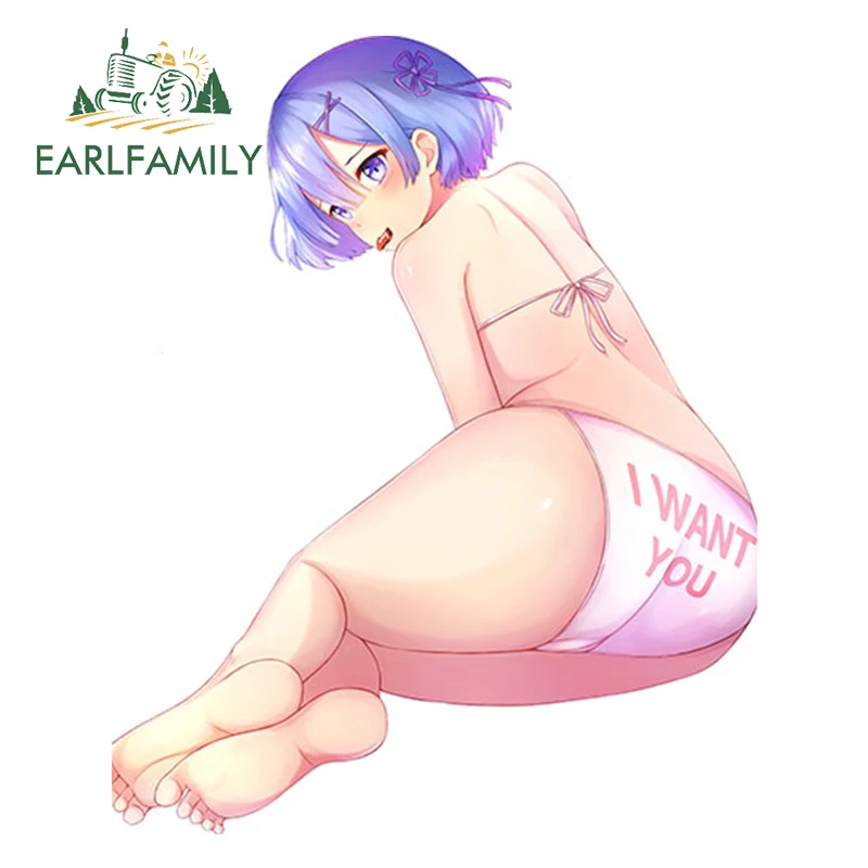 EARLFAMILY 13 см автомобильный Стайлинг сексуальная горничная Re Zero Kara Hajimeru Isekai Seikatsu