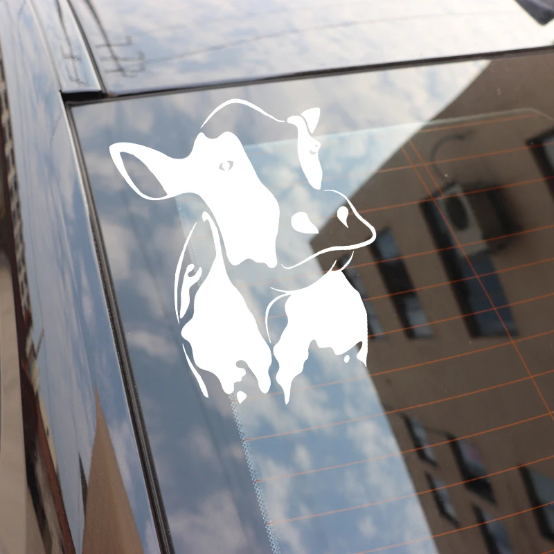 

Cow Decor Car Sticker Vinyl Decal Body Of Car Accessories Black/Silver 13CM*16CM