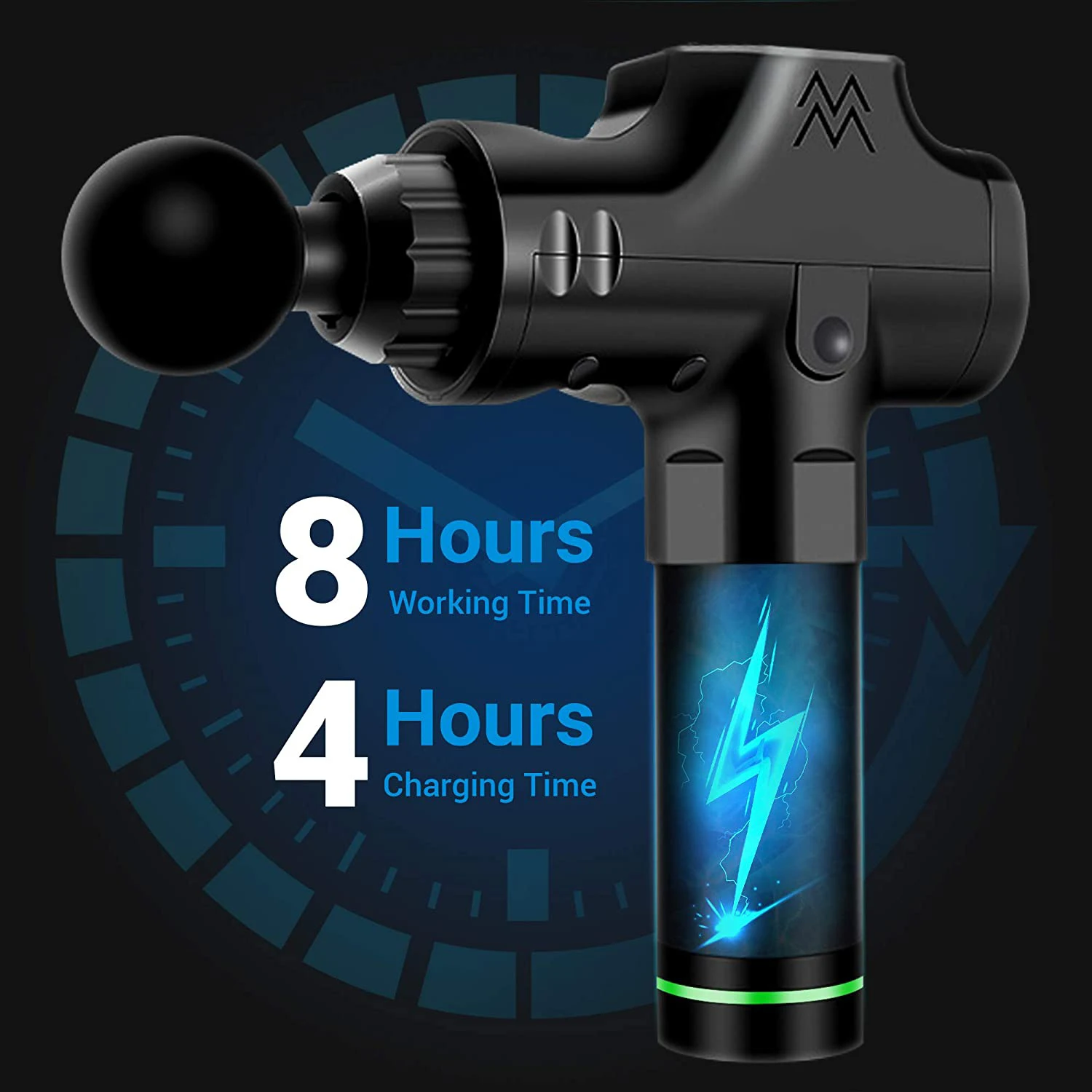 LCD Muscle Massage Gun Electric Body Relaxation Vibration Massager For Sport Pain Relief Deep Tissue Neck Slimming | Красота и
