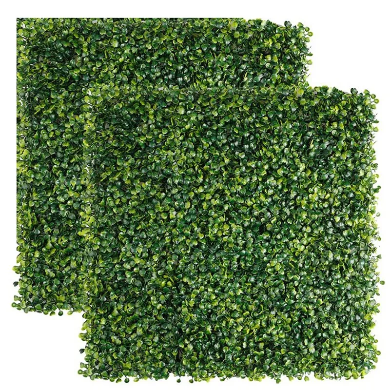 

2PCS 20 X 20 Inch Artificial Boxwood Panels Privacy Fence Screen,Protected Grass Wall Outdoor Indoor,Topiary Hedge Plant