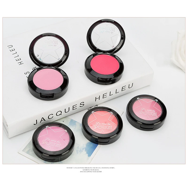 Матовые румяна 6 цветов водостойкие и осветляют тон кожи макияж бриллиантовая пудра масло стойкая