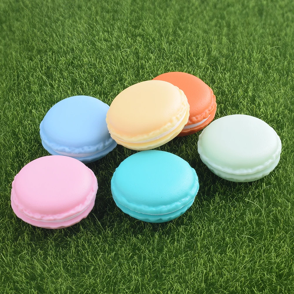 

1Pc Mini Cute Macarons Ear Jewelry Lovely Color Organizer Case Necklace Earring Package Decoration Candy Storage Box Gifts