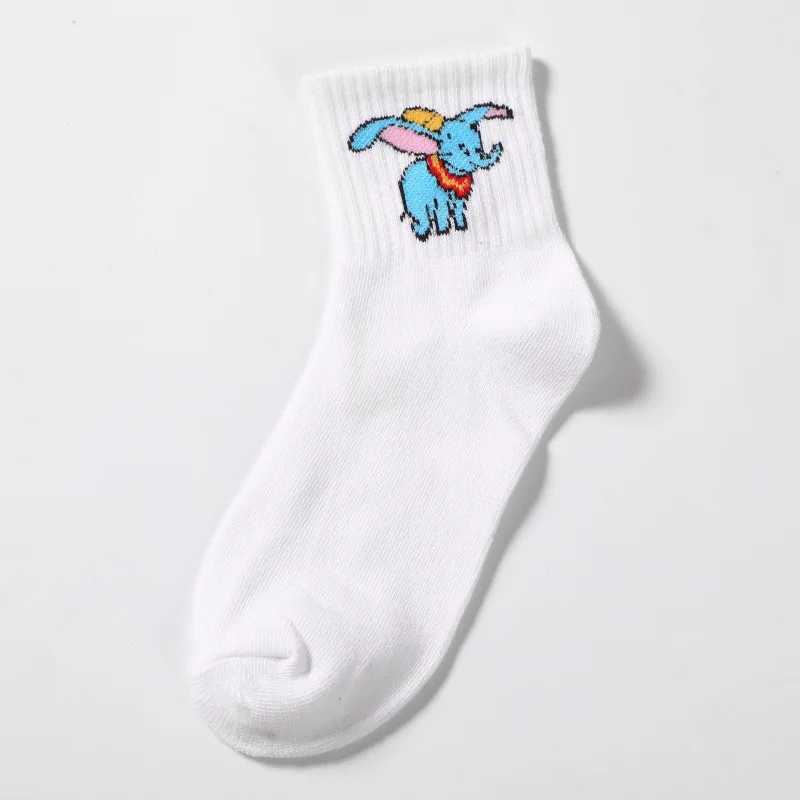 Style1-1 Cartoon Character Cute Socks Women Harajuku Cute Patterend Ankle Socks Hipster Skatebord Ankle Funny Socks Female - Цвет: Style1-1