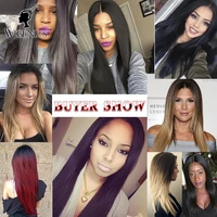Wigenius Straight 13x25 Lace Front Human Hair Wigs With Baby Hair Free Part Pre Plucked Brazilian Hair For Women Non Remy