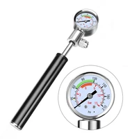 mini ultralight portable universal aluminum alloy bicycle pump with pressure gauge inflator tire pump bicycle accessories