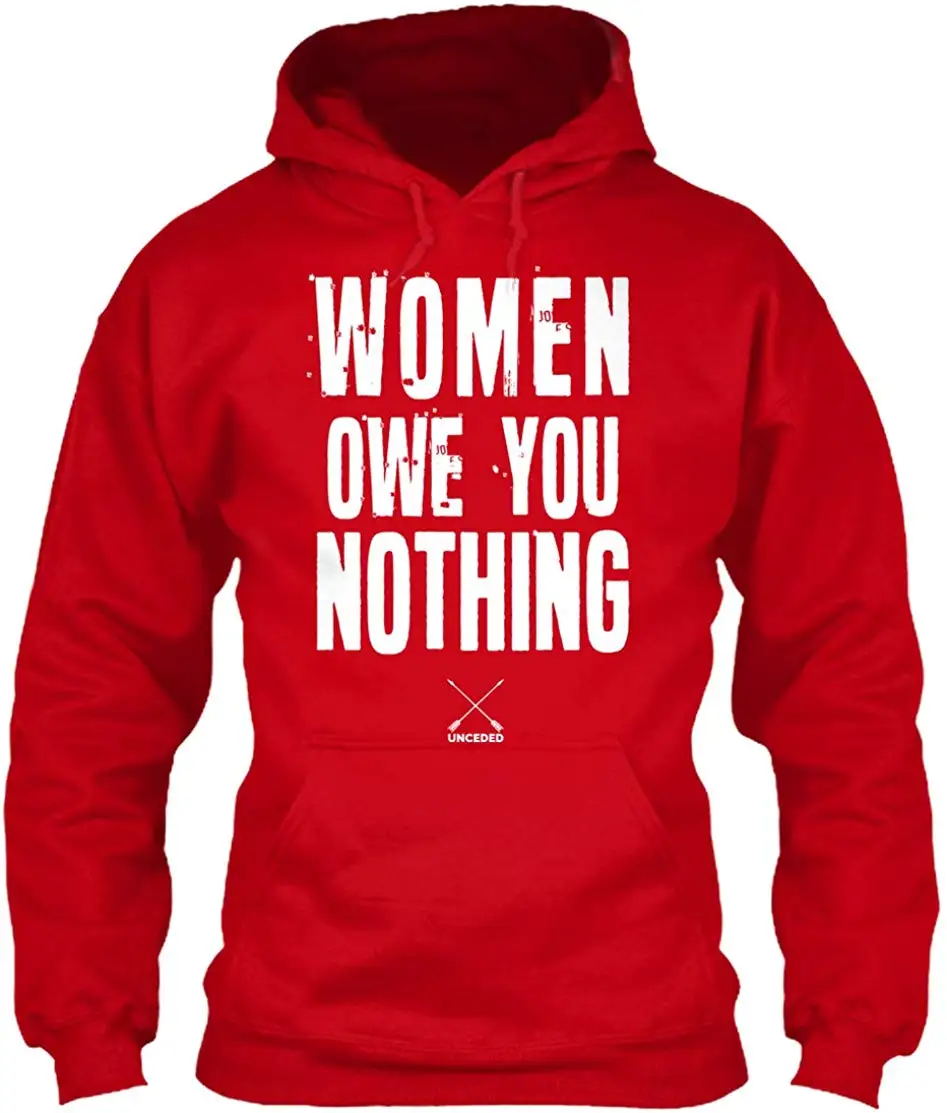 Толстовка women owe You Nothing Gildan 8 унций Тяжелая смесь Hoodieunisex Мужская Женская толстовка