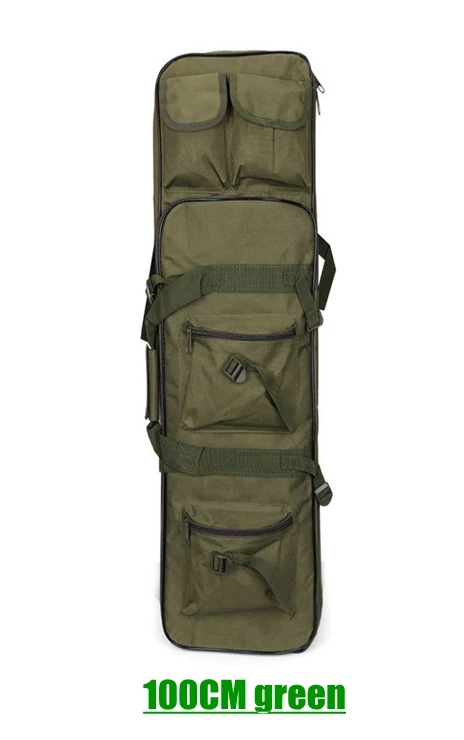 green 100cm 85 см/100 см/120 см тактическая винтовка пистолет дробовик чехол сумка рюкзак военный охотничья Сумка грязи Армейский зеленый - Цвет: green 100cm