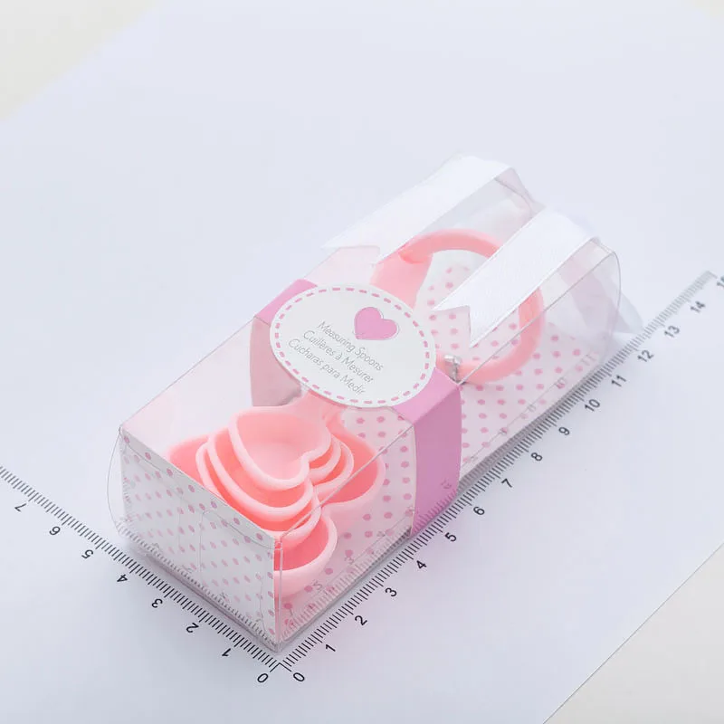

12 Boxes Adorable Heart Baby Souvenirs of Love Measuring Spoon Favors for Baby Shower Favors And Birthday Party Gift For Guests