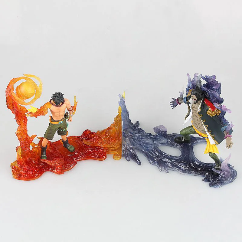 

One Piece DXF The Rival Portgas D Ace VS Marshall D Teach Blackbeard One Piece Action Figure PVC Collectible Model Toy 2pcs/set