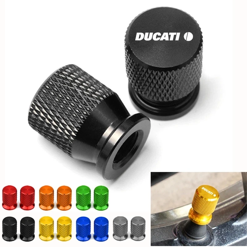 

For Ducati Panigale 899 959 1299 1199 Scrambler 400 800 Universal Motorcycle Aluminum Accessories Wheel Tire Valve Cap Covers