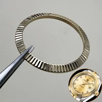 gold steel fluted bezel 40mm suit for day datesky dweller watch case ring replacement rlx watch repair parts