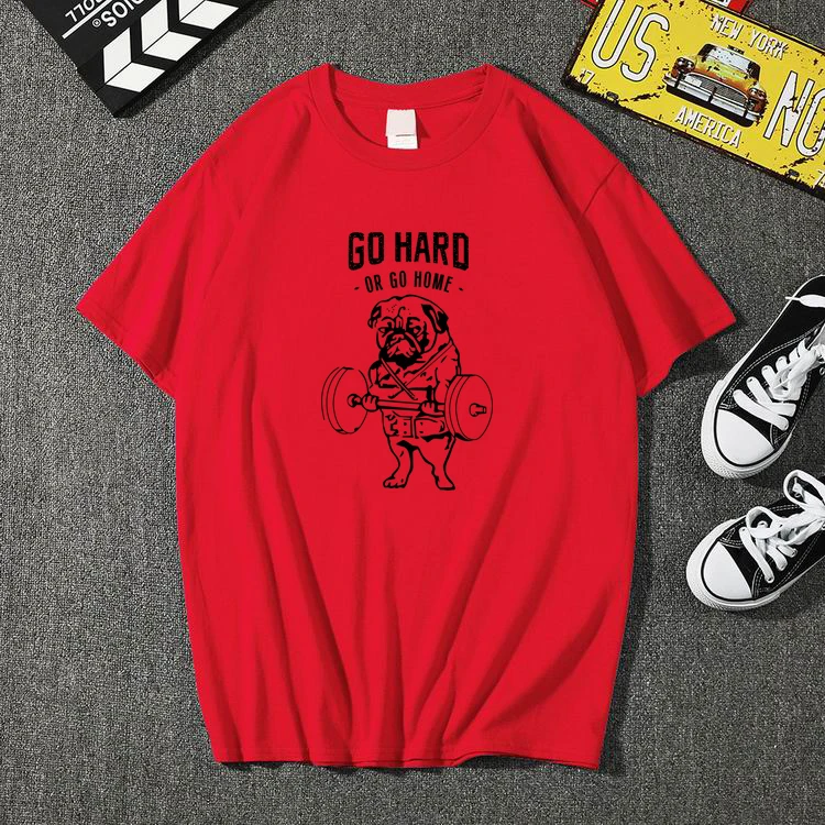 Мужская Повседневная футболка из хлопка HIPFANDI качественная модная с коротким