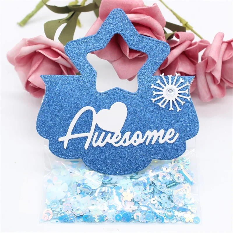 KSCRAFT милый Звездный мешок Топпер металлические штампы трафареты для сделай сам