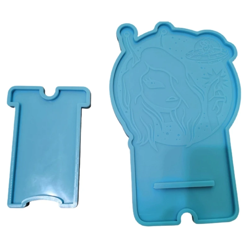 

1 Set DIY Mobile Phone Stand Epoxy Resin Mold Cellphone Holder Silicone Mould B36D