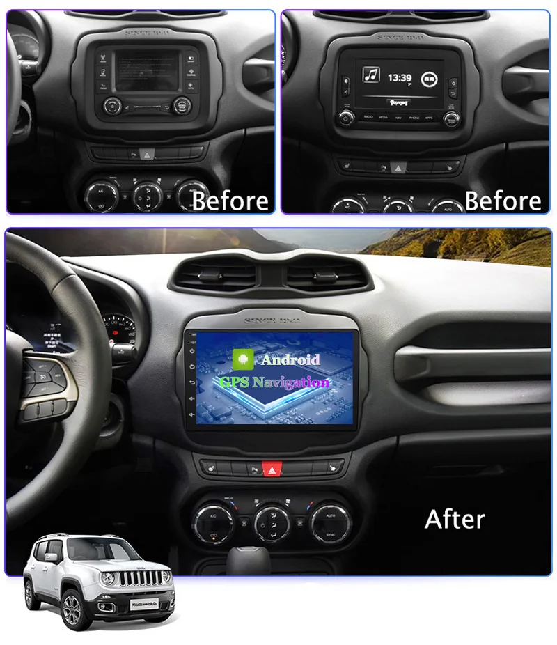 Android 10 IPS 2.5D автомобильный dvd для 1JEEP Renegade радио 2016 2018 Мультимедиа GPS Радио Стерео gps