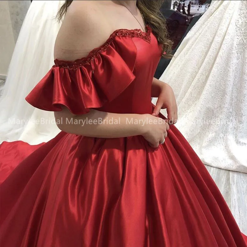 Роскошные бордовые платья Quinceanera оборками с открытыми плечами Vestido Бальные