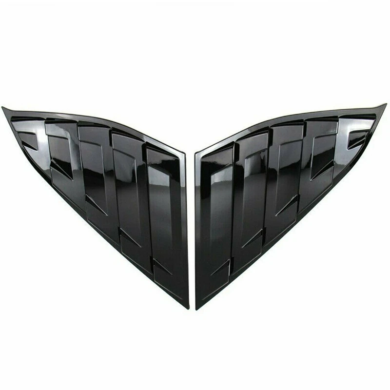 

Glossy Black Side Vent Window Quarter Louver Cover for Honda Accord 2018-2020