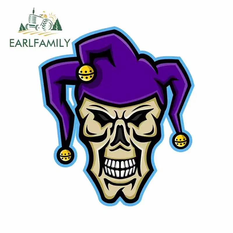EARLFAMILY 13 см x 11 1 для дворца Шут череп талисман машина бампер окно виниловые