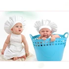 Одежда шеф-повара для фотосъемки новорожденных, белый фартук шеф-повара и подставка, фартук для Шляпы новорожденных