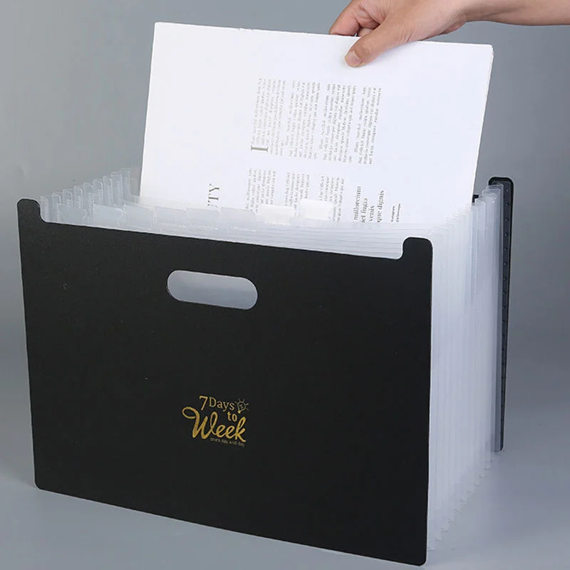 

New A4 File Bag Desk File Folder Document Paper Multilayer Expanding Storage Holder