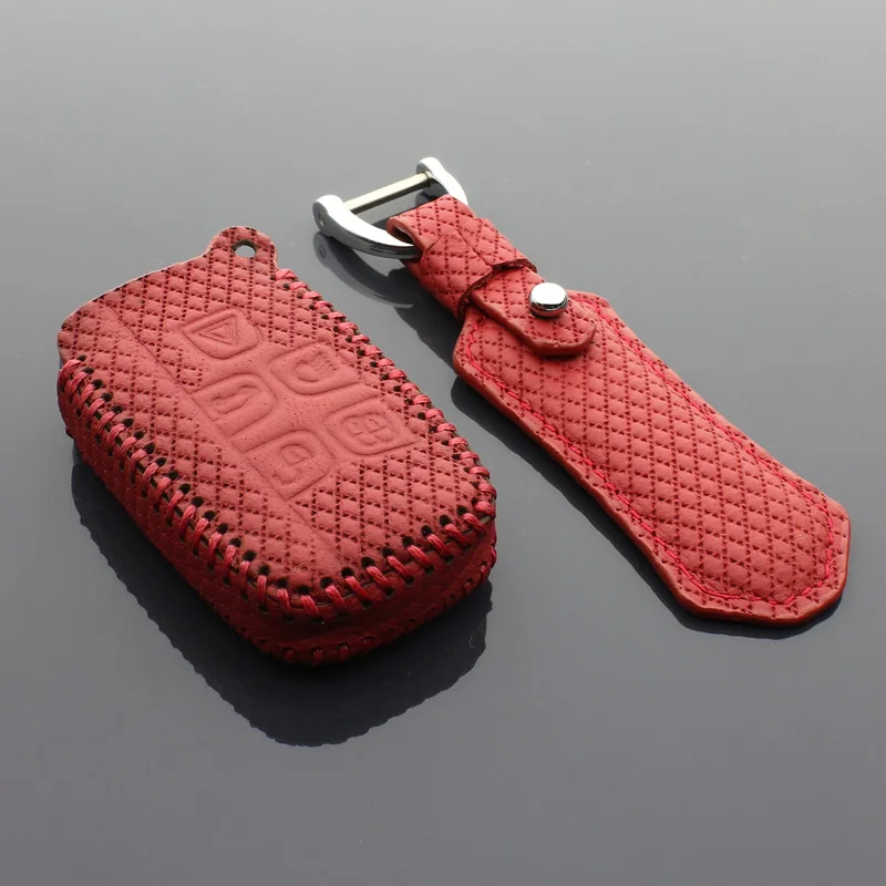 

Leather Key Cover Case For landrover Jaguar Land Rover Range Rover Sport Evoque Freelander 2 Discovery 3 4 XF A8 A9 X8 key3c