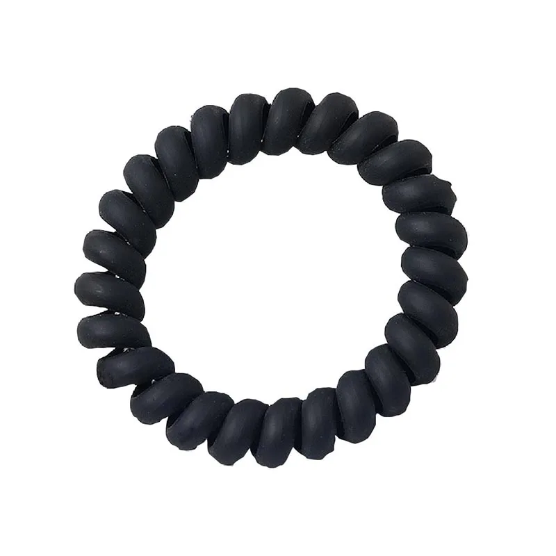 

1Pcs Candy Color Telephone Wire Elastic Hair Bands Hair Ring Rubber Bands Women Frosted Matte Matte Seamless Hair Accessories