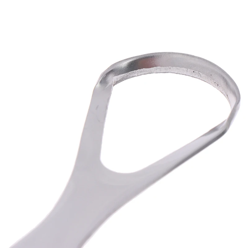 

Useful Tongue Scraper Stainless Steel Oral Cleaner Mouth Brush Silicone Handle for Adults Kids New