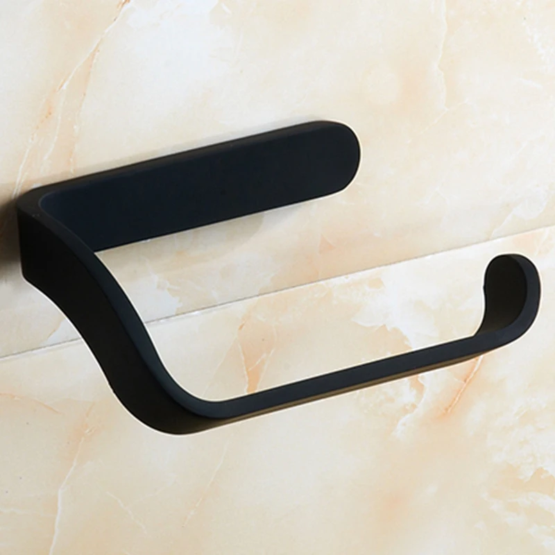 Черный держатель для туалетной бумаги хромированный рулона бумажный аксессуары