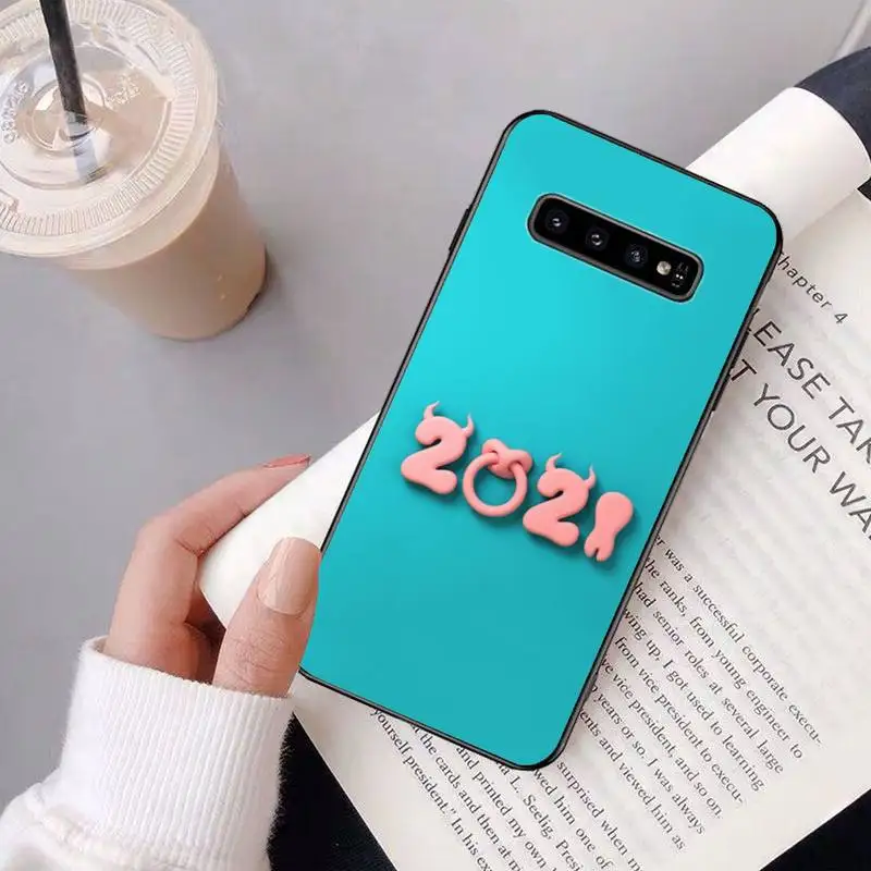

New Year 2021 Luxury Brand Phone Black Case Back Shell For Samsung Galaxy S8 S9 S10e S20 PLUS J6 J600 Cases Cover