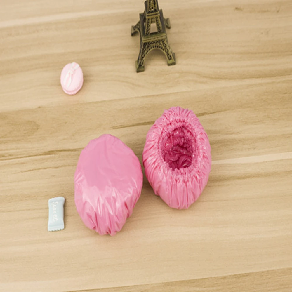 

100Pcs Disposable Hair Salon Transparent Plastic Hair Dye Perm Inverted Film Emu Oil Bath Waterproof PE Earmuffs Hair Dyeing Ear