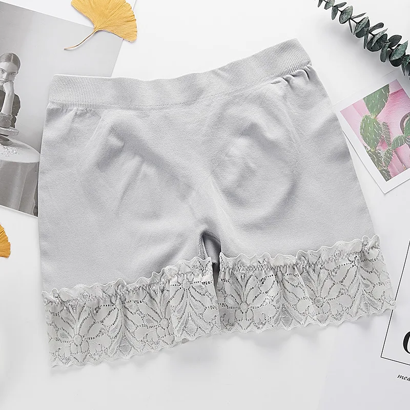 Seamless Shorts Tights Under Skirt Women Shorty Boxer Femme Sexy Anti Chafing Safety Short Pants Underpants Lace Underwear | Женская