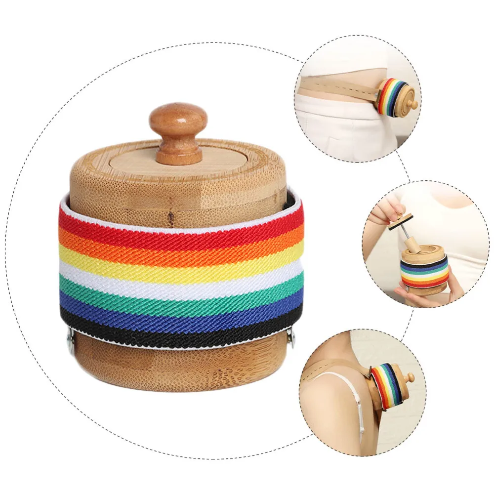 

Bamboo Moxibustion Box Smokeless Moxa Cone Burner Holder Heat Tank Box