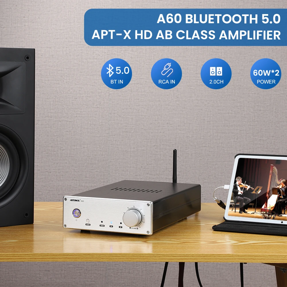 Усилитель мощности AIYIMA LM3886 Bluetooth 5 0 CSR8675 | Электроника