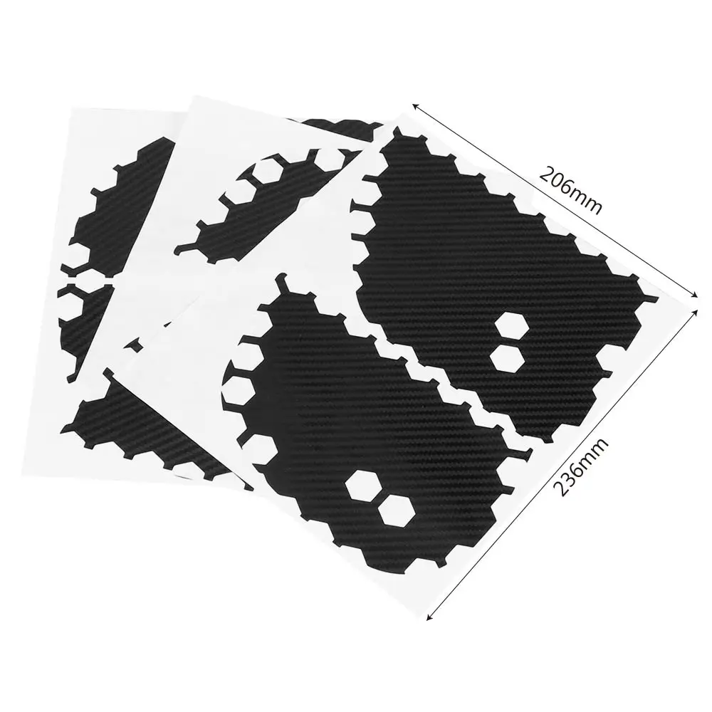 

6pcs/set Car Taillight Sticker Honeycomb Tail Light Decorative Stickers Decals Car Styling Auto Decoration Fit For Ford Mustang