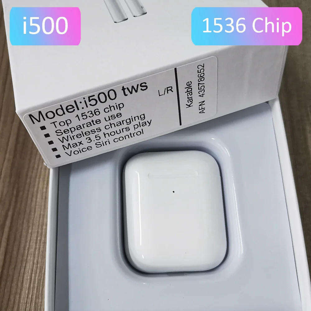 I500 TWS Arie 2 Реплика 1:1 в ухо проверка i500 tws беспроводные Bluetooth наушники 5D Super Bass PK i10 i60 i80 i100 i200 TWS