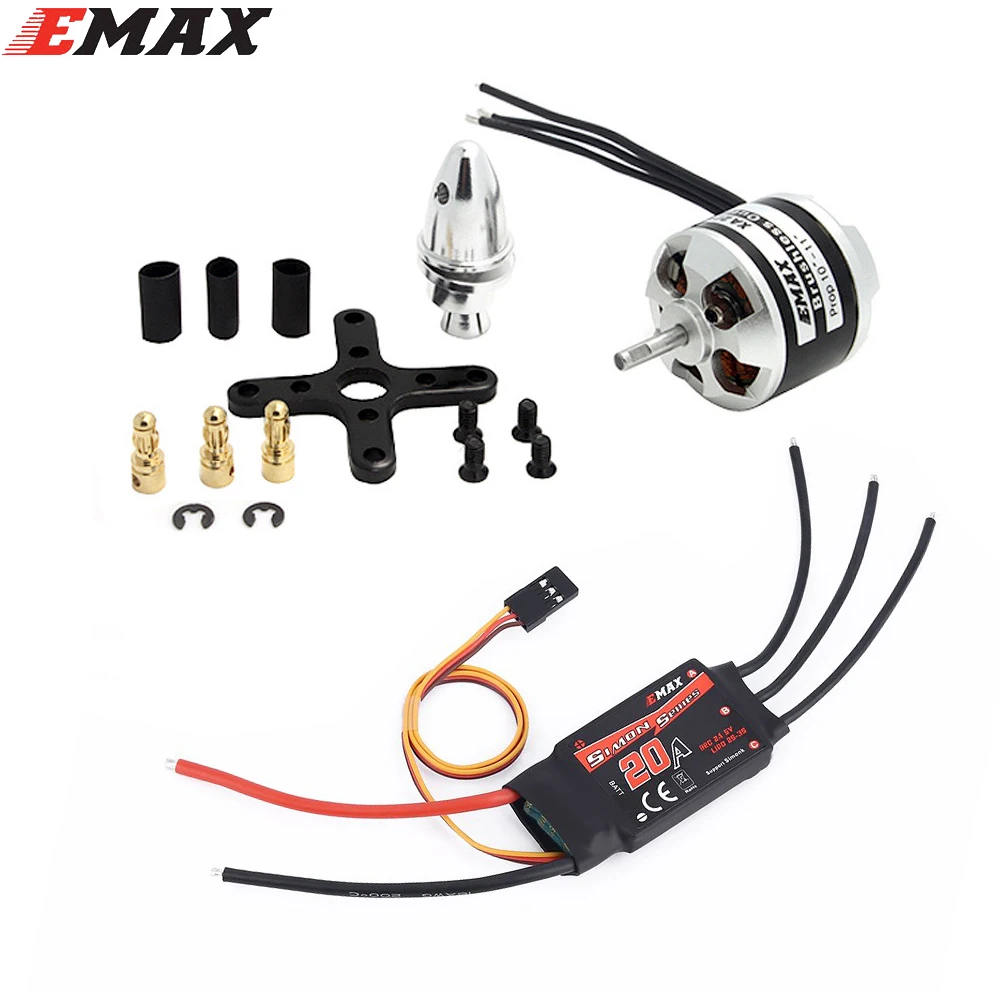 Оригинальный бесщеточный двигатель EMAX XA2212 KV820 / KV980 / KV1400 с Emax Simonk 20A ESC для F450 F550 радиоуправляемого квадрокоптера
