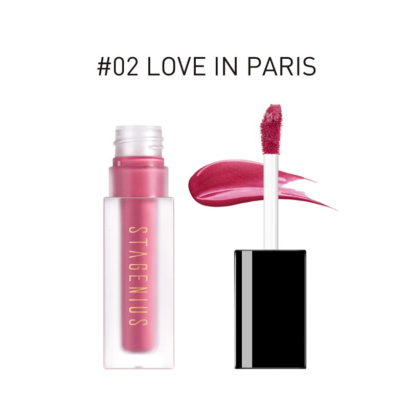 LOVE IN PARIS STAGENIUS Матовая жидкая губная помада, водостойкая увлажняющая гладкая губная помада кораллового цвета, стойкая Косметика для макияжа губ, тинт для губ - Цвет: LOVE IN PARIS