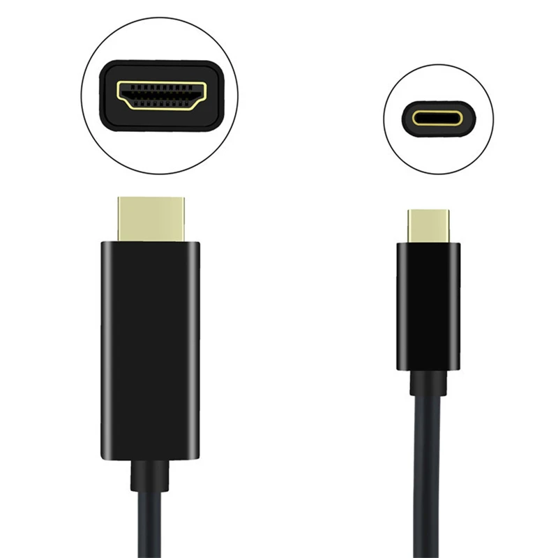 Переходник с Type C на HDMI 1 8 м Ultra HD 3840*2160 4 кГц 60 Гц | Электроника