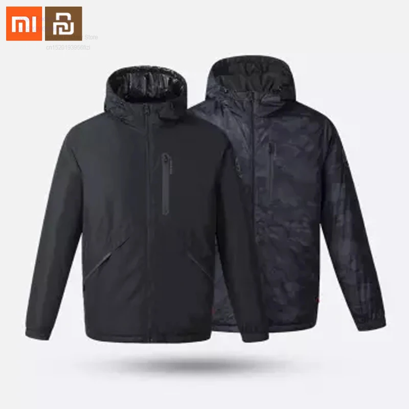Оригинальный xiaomi Uleemark smart fever Двусторонняя одежда 3 0 мужская куртка на гусином