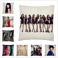 beauty celebrity model character pattern linen cushion cover pillow case for home sofa car decor pillowcase 45x45cm
