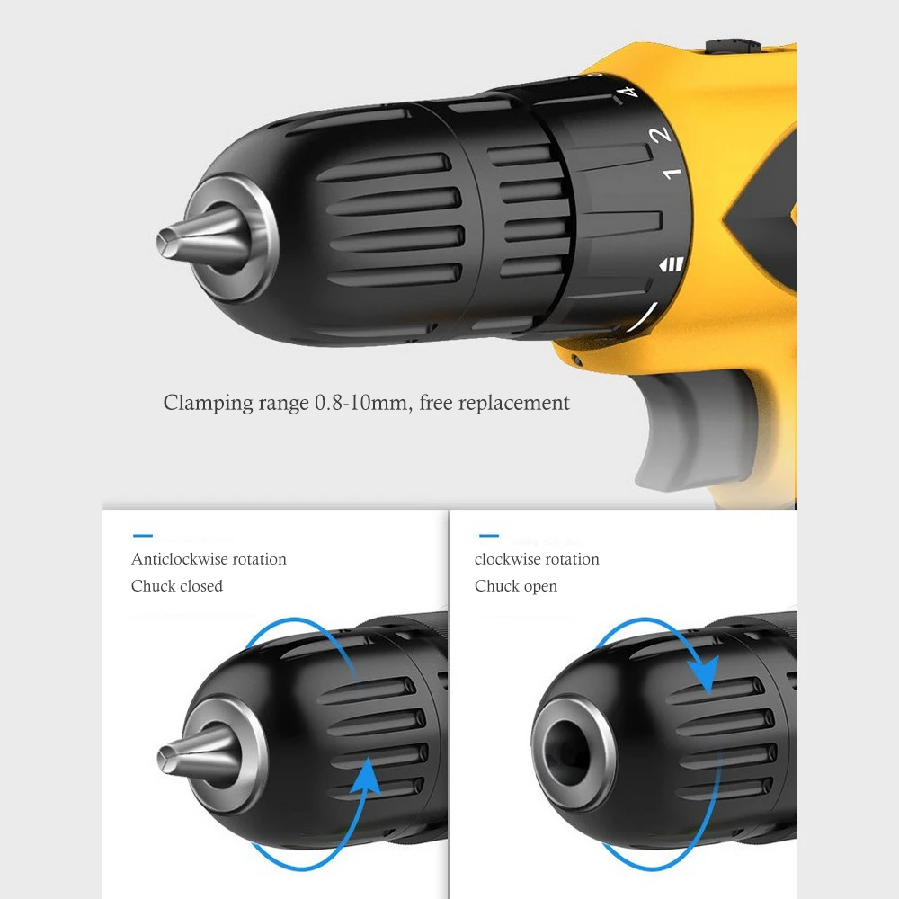 Electric Hand Drill 16.8v 18-speed Speed USB Screwdriver Household Tool Pistol 7 | Инструменты
