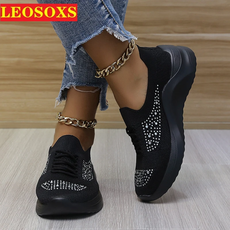 

Women's Shoe 2021 New Knit Sneaker Breathable Korean Version All-match Outdoor Sports Casual Shoes