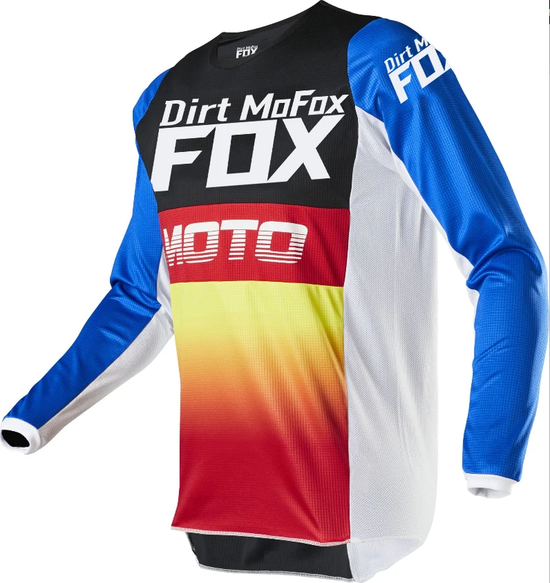 

Dirt MoFox 360 Shiv Moto Cross Jersey Mountain Bicycle Offroad Long Sleeve MTB ATV Downhill Bike Racing T Shirt Mens