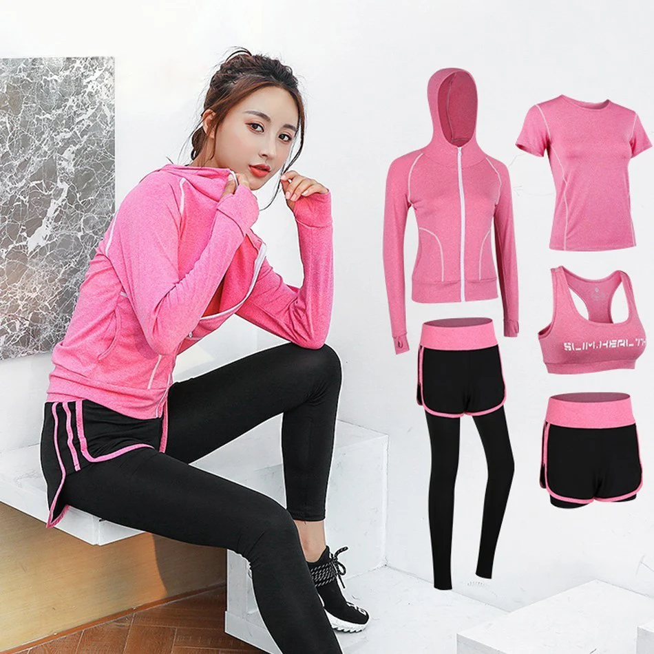 Женская спортивная одежда комплект одежды для йоги тренажерного зала фитнеса