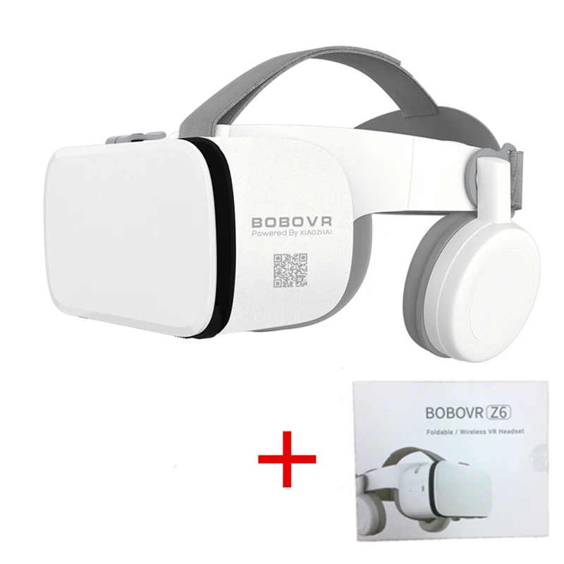 Bobovr Z6 vr шлем-каска очки 3D картон с контроллером VR гарнитура для телефона умные очки люнет картон - Цвет: Bundle 1