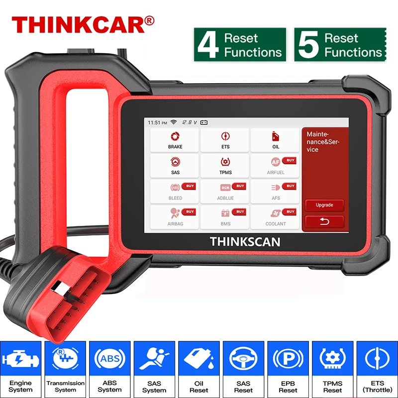

Автомобильный диагностический инструмент THINKCAR Thinkscan Plus S6 OBD2, автомобильный диагностический инструмент для двигателя ABS SRS на SAS EPB, сброс мас...