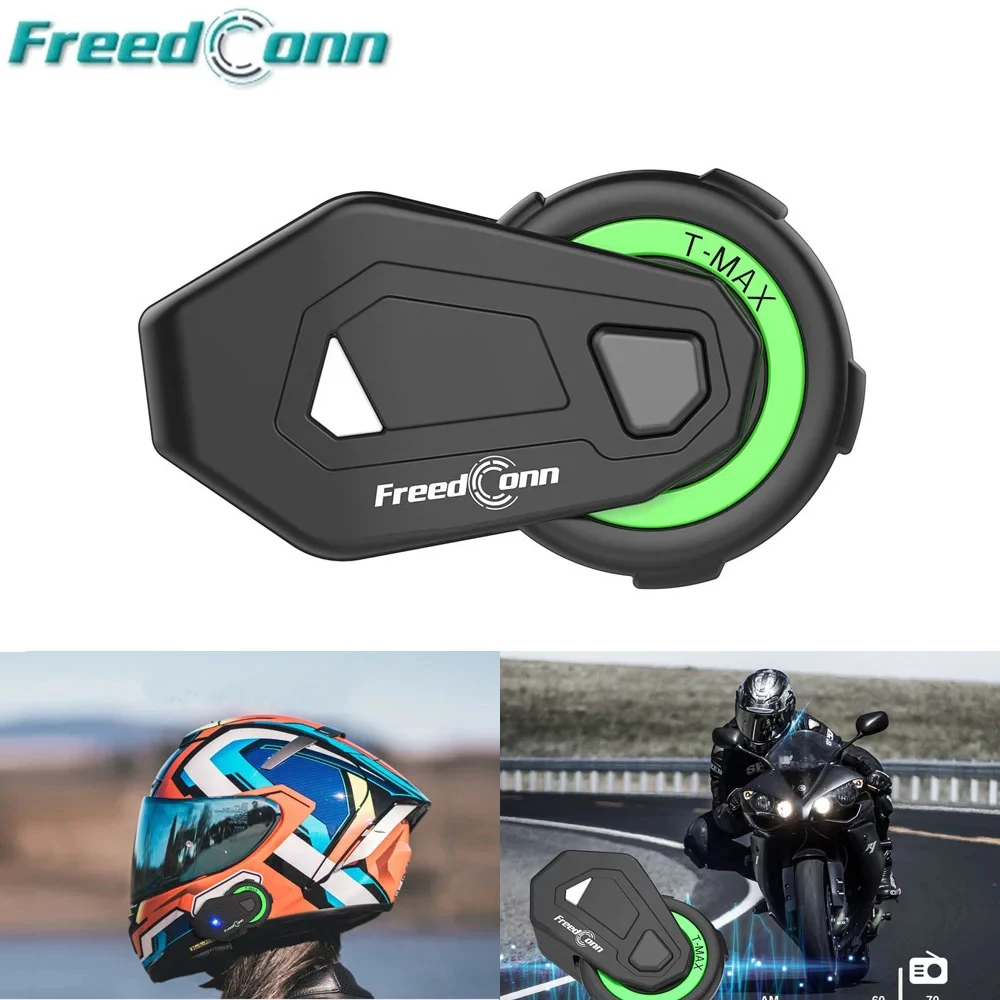 Новинка мотогарнитура FreedConn TMAX-M для шлема с Bluetooth - Цена: 2563.03