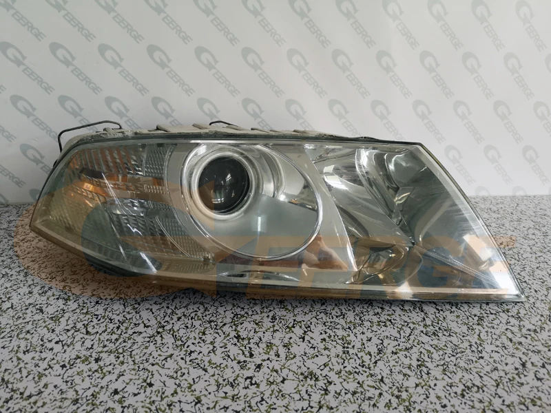 Для SKODA OCTAVIA 2 MK2 предварительно Фасонная ксеноновая фара 2004-2008 отличное Ультра яркое освещение CCFL angel eyes kit Halo Ring