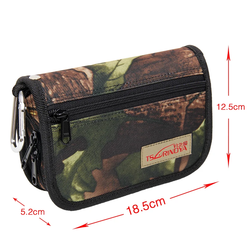 TSURINOYA Portable Fishing Lure Bag Multifunctional Trout Bait Sequins Case Large Capacity Tackles Storage Pouch | Спорт и